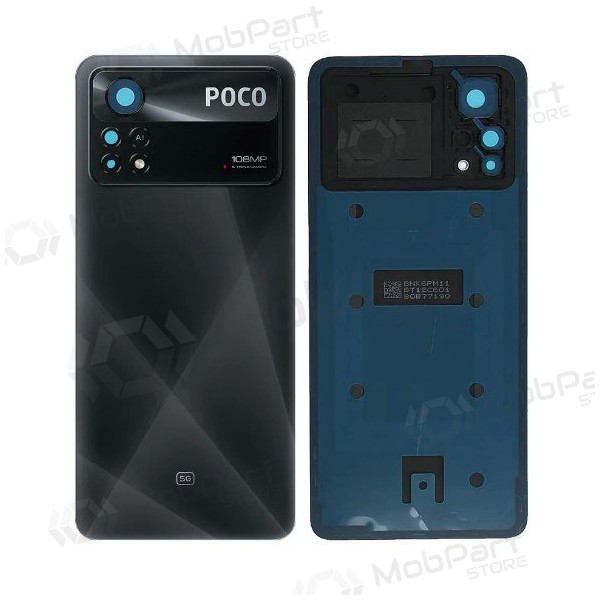 Xiaomi Poco X4 Pro 5G bakside (svart) (original) (service pack) Xiaomi Poco X4 Pro 5G bakside (svart) (original) (service pack)