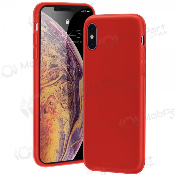 Apple iPhone X / XS deksel - Liquid Silicone 2.0mm (rød)