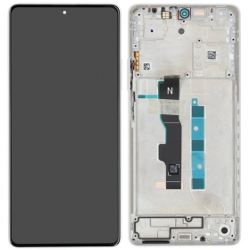 Xiaomi Redmi Note 13 5G skjerm (hvit) (med ramme) (original)