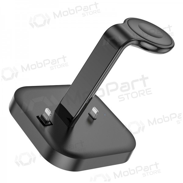 Lader trådløs Hoco CW43 Graceful 3-in-1 svart