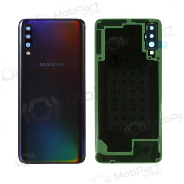 Samsung A705 Galaxy A70 2019 bakside (svart) (brukt grade B, original)