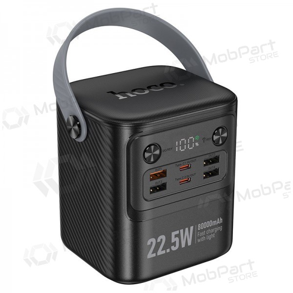 Powerbank Power Bank Hoco J152 22.5W+PD20W 80000mAh svart Powerbank Power Bank Hoco J152 22.5W+PD20W 80000mAh svart