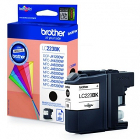 Brother LC 223 (LC223BK), svart patron for blekkskrivere, 550 sider