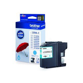 Brother LC 225XL (LC225XLC), cyan blekkpatron for blekkskrivere, 1200 sider.
