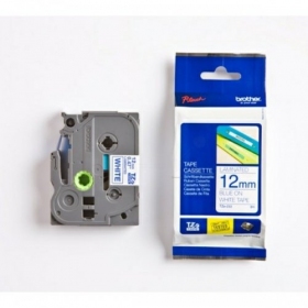 Brother TZe-233 (TZe233) laminert etikettape 12 mm 8 m, blå på hvit