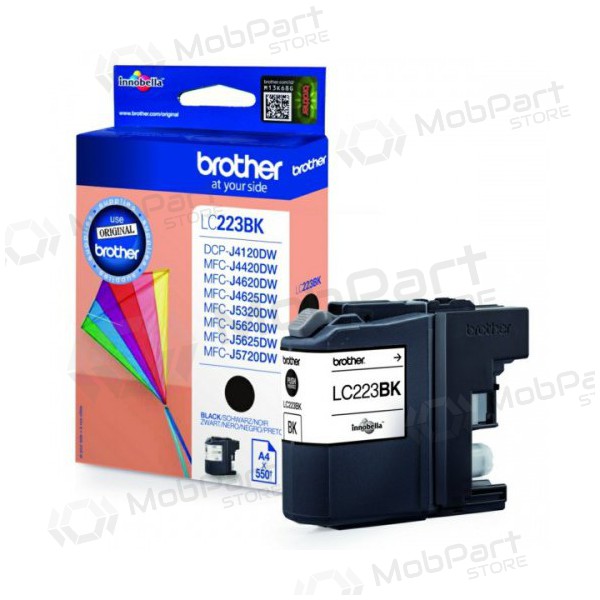 Brother LC 223 (LC223BK), svart patron for blekkskrivere, 550 sider