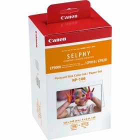 Canon 8568B001 RP-108 fargeblekkpatron + 100x148mm papir 108 ark (-SPEC)