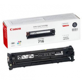 Canon CRG 716 (1980B002) svart kassett for laserskrivere, 2300 sider.