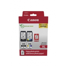 Canon PG-545XL/CL-546XL (8286B011) fotoverdipakke blekkpatronsett, BK/CMY