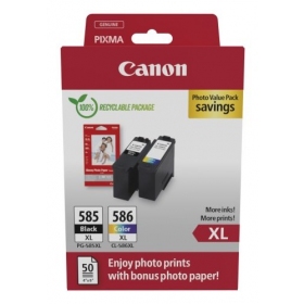 Canon PG-585XL/CL-586XL (6204C005) fotoverdipakke blekkpatronsett, BK/CMY