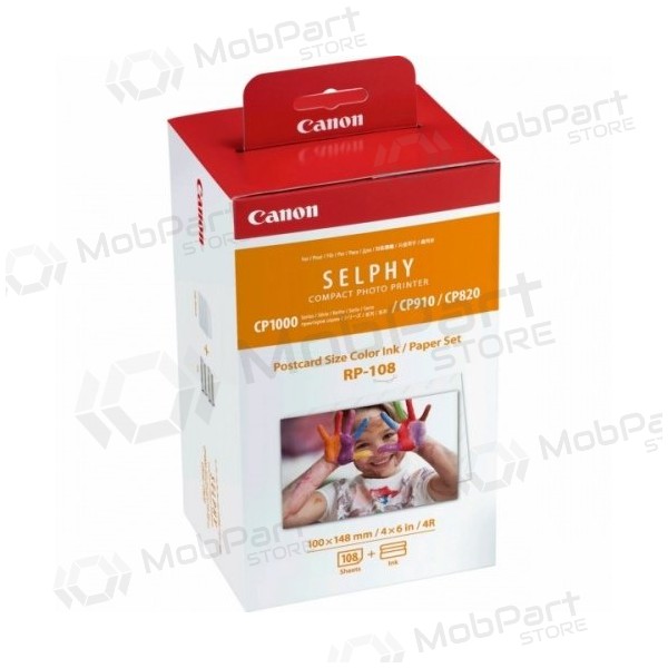 Canon 8568B001 RP-108 fargeblekkpatron + 100x148mm papir 108 ark (-SPEC)