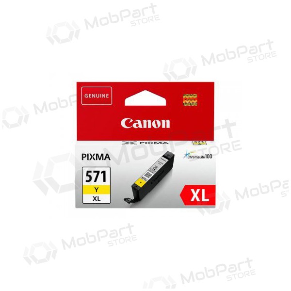 Canon CLI-571XLY (0334C001), gul patron for blekkskrivere, 715 sider.