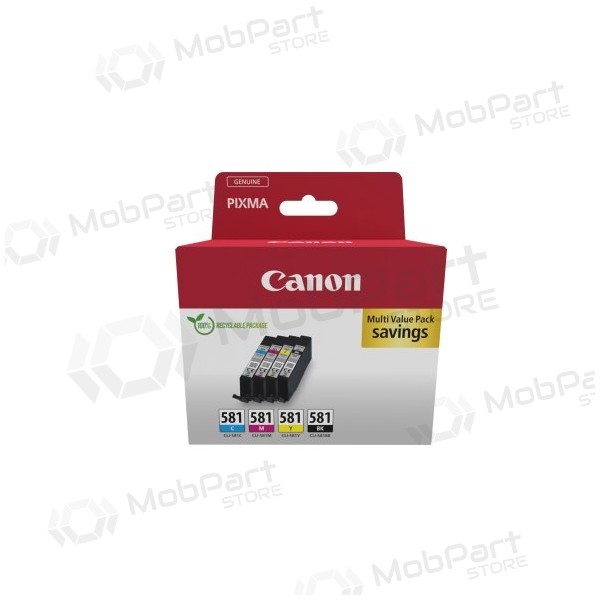 Canon CLI-581 (2103C007) Blekkpatronsett, C/M/Y/BK