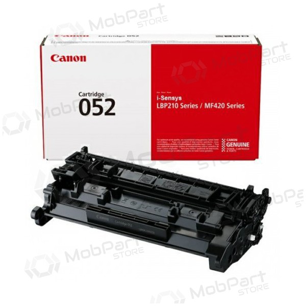 Canon CRG 052 - 2199C002, svart kassett for laserskrivere, 3100 sider.