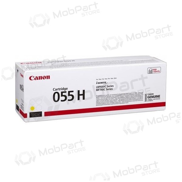 Canon CRG 055H (3017C002) gul kassett for laserskrivere, 5900 sider.