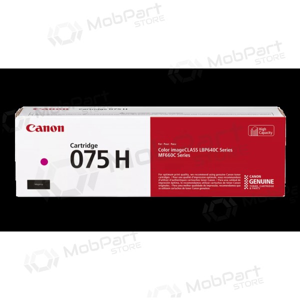 Canon CRG 075H M (6367C002) laserkassett, purpur