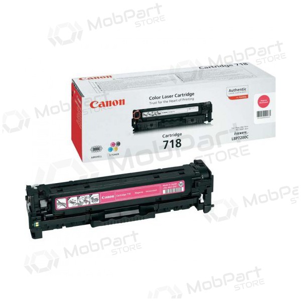 Canon CRG 718 (2660B002) purpur deksel for laserskrivere, 2900 sider