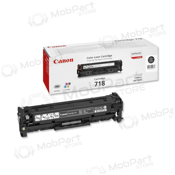 Canon CRG 718 (2662B002) svart tonerkassett til laserskrivere, 3400 sider