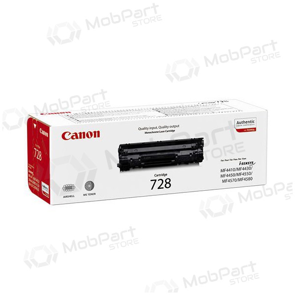 Canon CRG 728 (3500B002) svart tonerkassett for laserskrivere, 2100 sider.