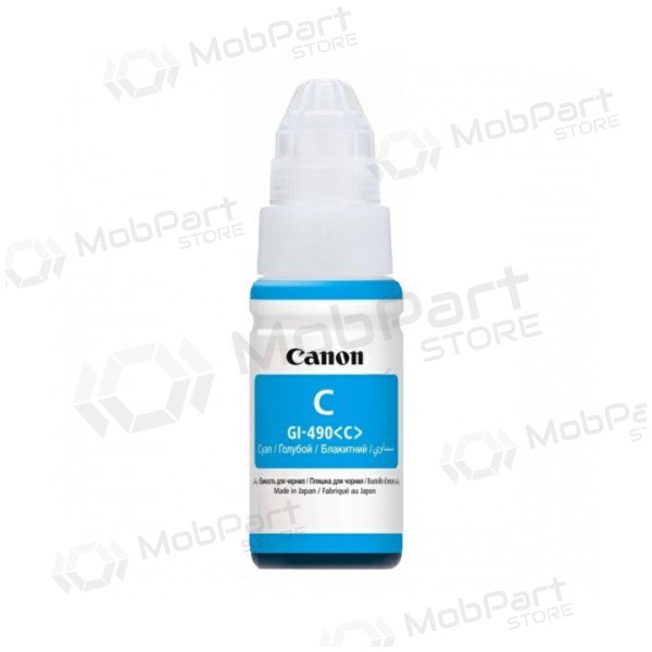 - Canon GI-490 Nachfulltinte (0664C001), cyan blekkpatron for blekkskrivere