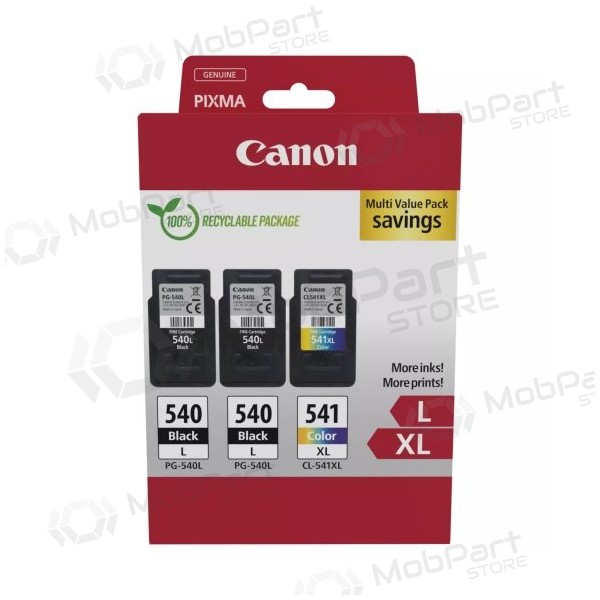 Canon PG-540L/CL-541XL (5224B017) Blekkpatronsett, BK/CMY