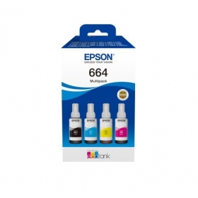 Epson 664 EcoTank (C13T66464A) blekkpåfyllingsflaskesett, CMYK