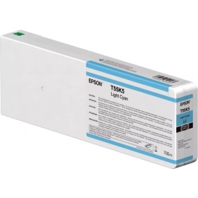 Epson T55K5 (C13T55K500) 700 ml blekkpatron, lys cyan