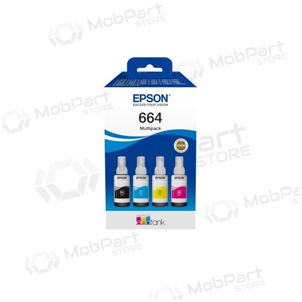 Epson 664 EcoTank (C13T66464A) blekkpåfyllingsflaskesett, CMYK