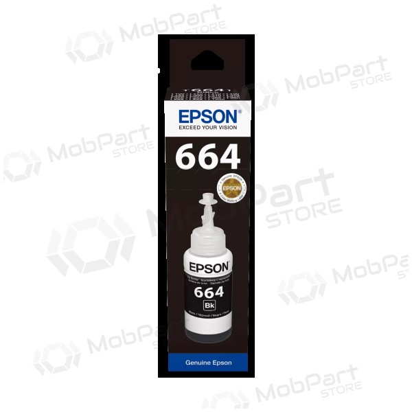 Epson 664BK (C13T66414A) blekkpåfyllingsflaske, svart
