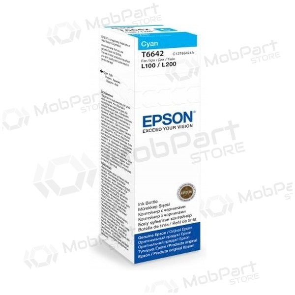 Epson (C13T66424A), cyan patron for blekkskrivere (SPEC)