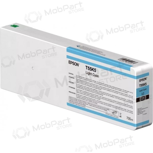 Epson T55K5 (C13T55K500) 700 ml blekkpatron, lys cyan