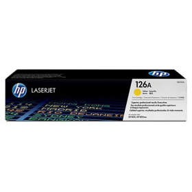 HP 126A (CE312A), gul patron for laserskrivere, 1000 sider.
