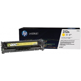 HP No.312A (CF382A), gul patron for laserskrivere, 2700 sider.