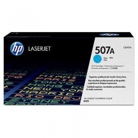 HP No.507A (CE401A), asurblå patron for laserskrivere, 6000 sider.