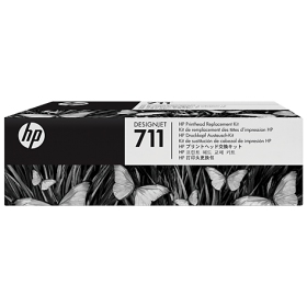 HP No.711 (C1Q10A), Svart, asurblå, Purpurinė, Gul rašalinio spausdintuvo galvutė