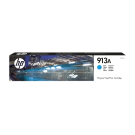 - HP No.913A (F6T77AE), cyan blekkpatron for blekkskrivere, 3000 sider.