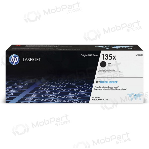 HP 135X (W1350X), svart patron for laserskrivere, 2400 sider.