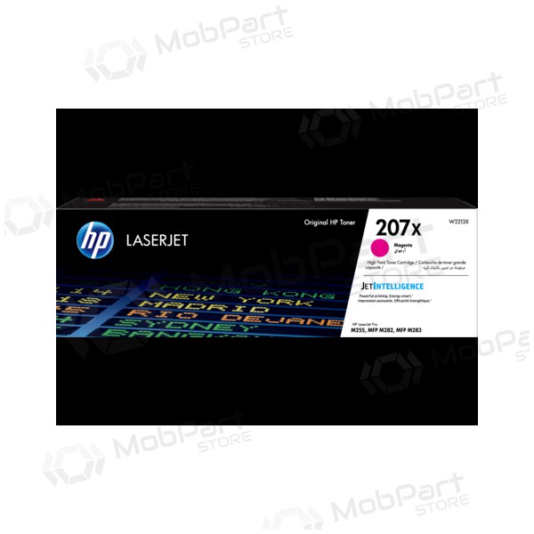 HP 207X W2213X, magenta tonerkassett til laserskrivere