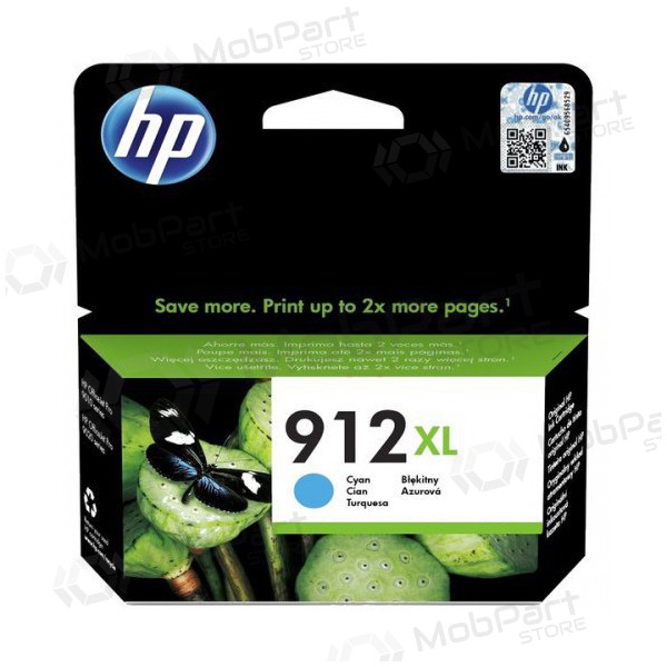 HP (3YL81AE, 912XL), blå blekkpatron til blekkskrivere, 825 sider.