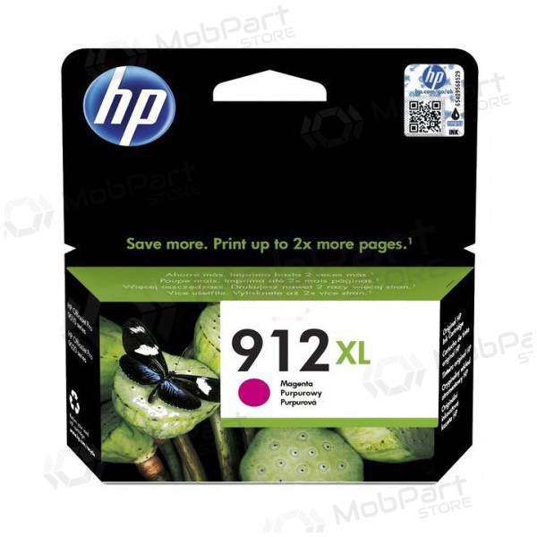 HP (3YL82AE, 912XL), lilla blekkpatron for blekkskrivere, 825 sider.