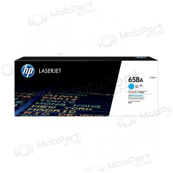 HP 658A (W2001A) laserkassett, cyan
