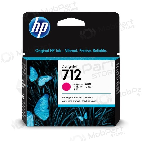 HP 712 (3ED68A) blekkpatron, magenta (SPEC)