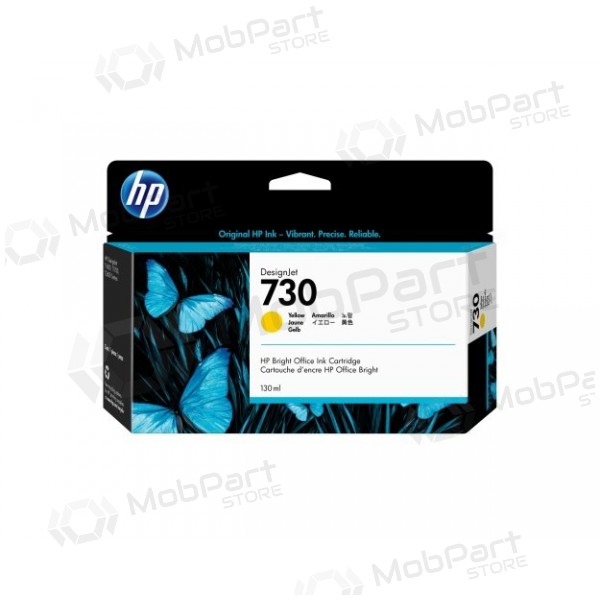HP 730 (P2V64A) blekkpatron, gul