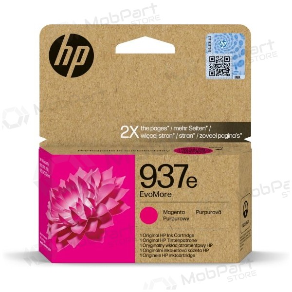 HP 937e EvoMore (4S6W7NE) blekkpatron, lilla