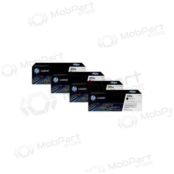 HP No.305A (CE412A), gul tonerkassett for laserskrivere, 2600 sider.
