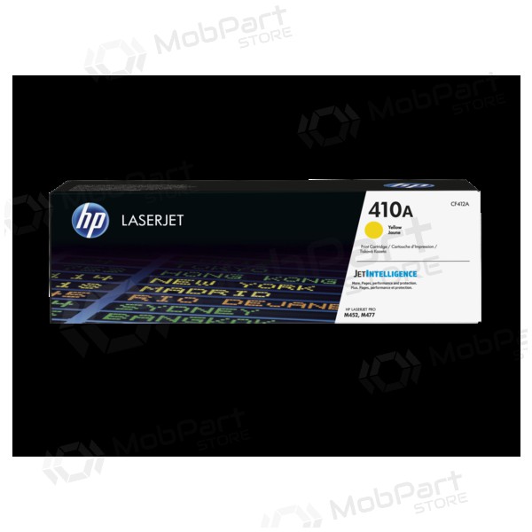 HP No.410A (CF412A), gul kassett for laserskrivere, 2300 sider.