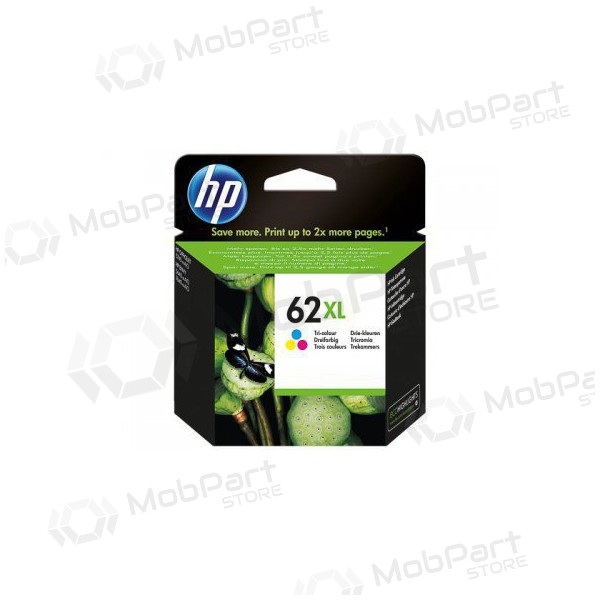 HP No.62XL (C2P07AE), fargepatron for blekkskrivere, 415 sider.