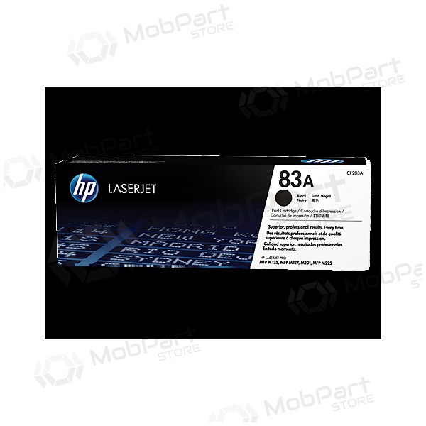 - HP No.83A (CF283A), svart toner for laserskrivere, 1500 sider