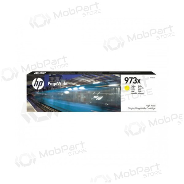HP No.973X (F6T83AE), gul patron for blekkskrivere, 7000 sider.