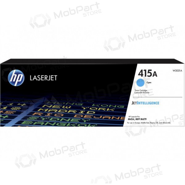 HP (W2031A, 415A), cyan patron til laserskrivere